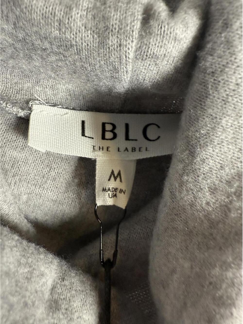 NWT LBLC The Label Mimi Cozy Heather Gray Turtleneck Top Size M - Picture 4 of 7